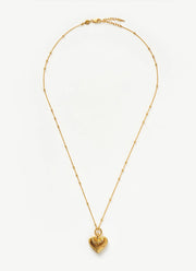 Missoma Ridge Heart Charm Pendant Necklace