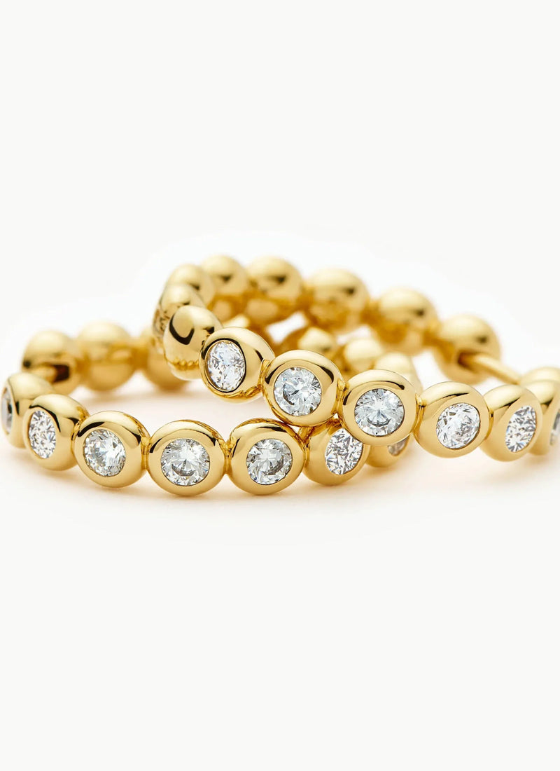 MISSOMA Tennis Medium Hoop Earrings Gold