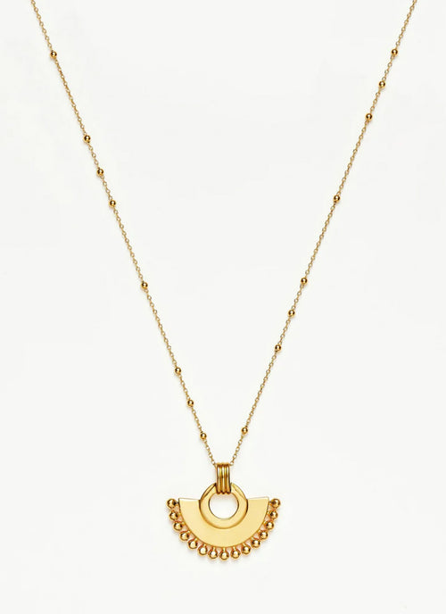 Zenyu Fan Necklace in gold by Missoma