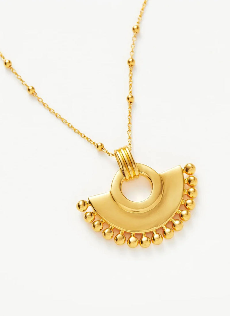 Zenyu Fan Necklace in gold by Missoma