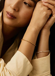 Molten Olive Chain Bracelet
