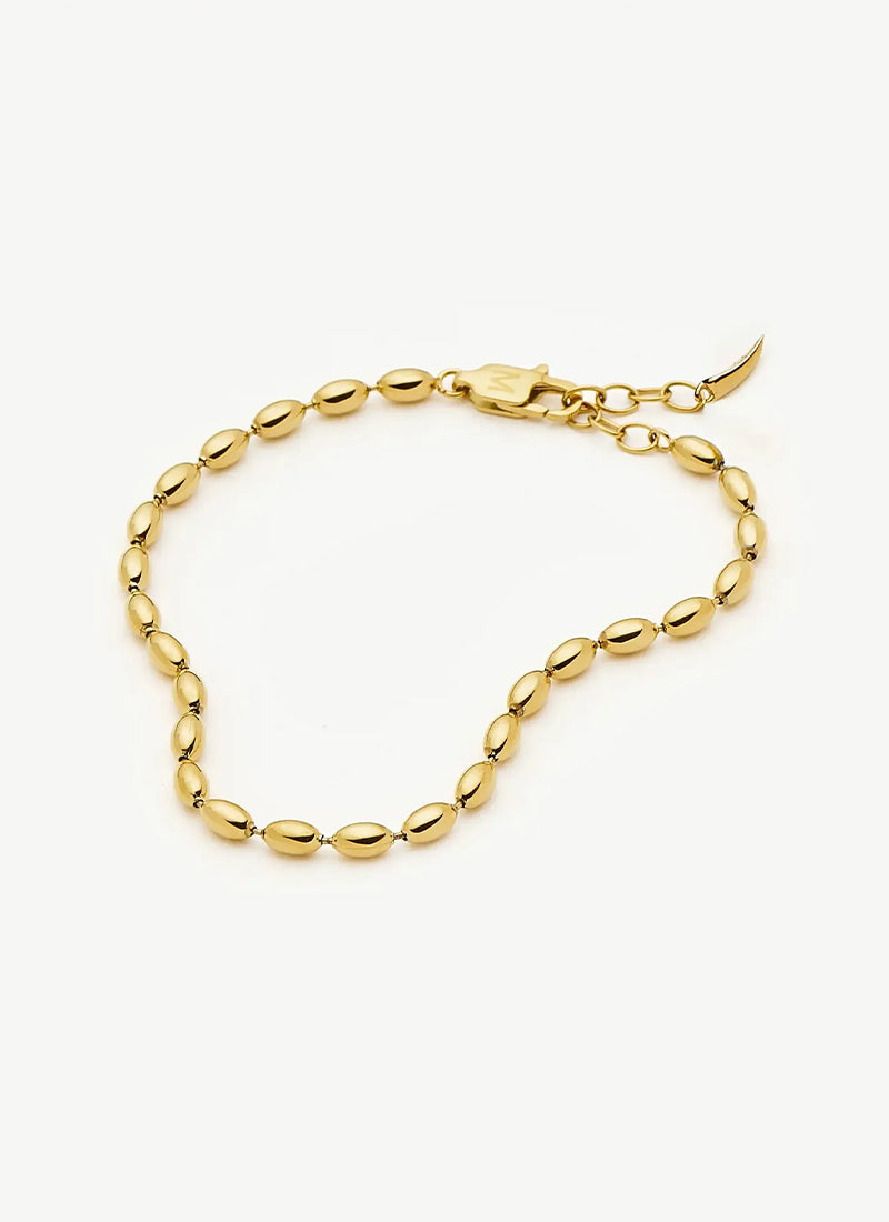 Molten Olive Chain Bracelet