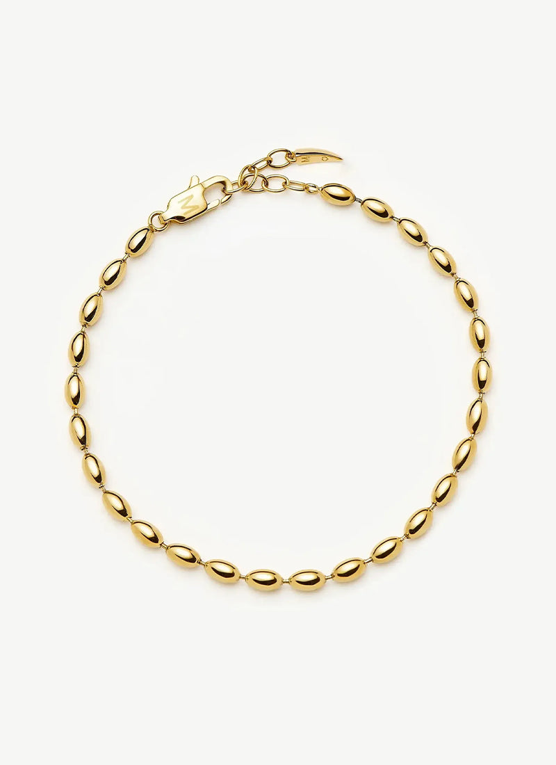 Molten Olive Chain Bracelet