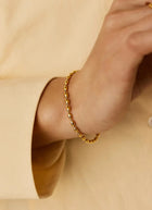 Molten Olive Chain Bracelet