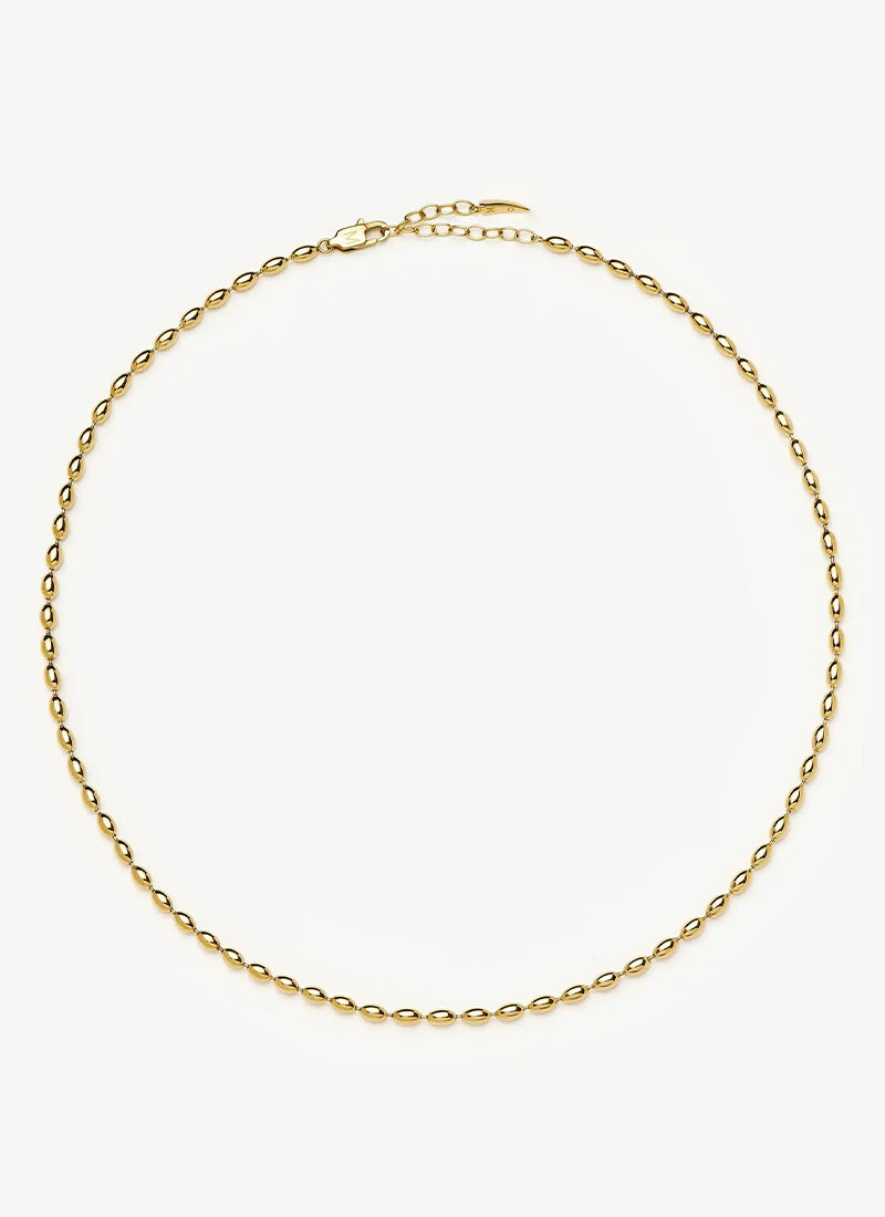 Molten Olive Chain Necklace