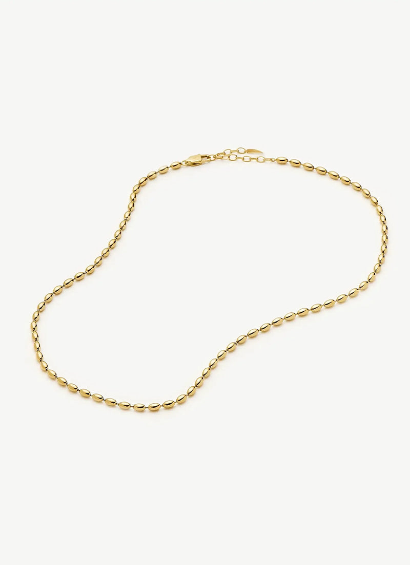 Molten Olive Chain Necklace
