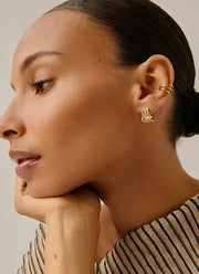 Molten Snow Small Hoop Earrings
