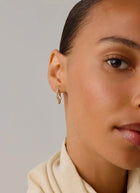 Molten Snow Small Hoop Earrings