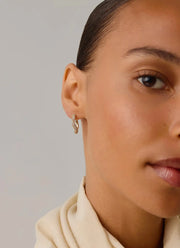 Molten Snow Small Hoop Earrings