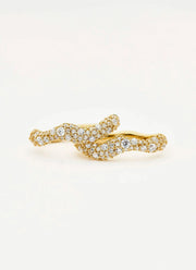 Molten Snow Small Hoop Earrings