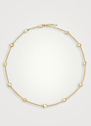 Molten Tear Drop Multi Charm Necklace