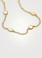 Molten Tear Drop Multi Charm Necklace
