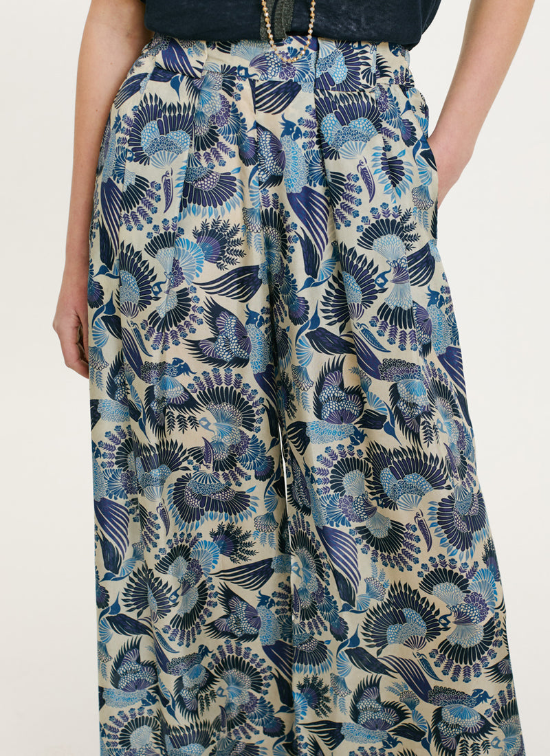 Momoni Aspen Fluid Print Trouser