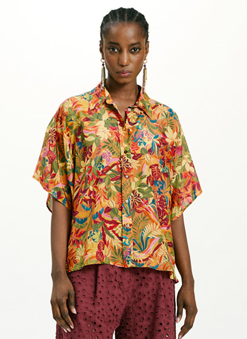 Momoni Brooklyn Printed Short Sleeve Shirt