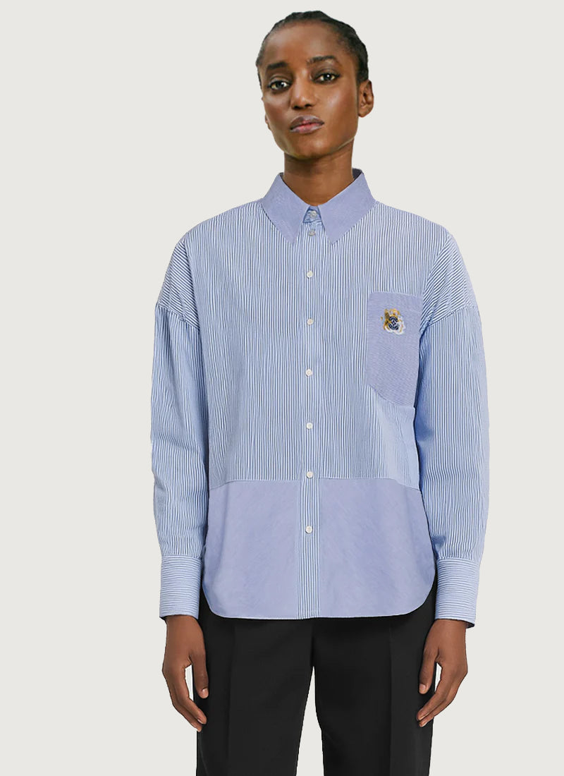 Momoni Clare Popeline Stripe Shirt