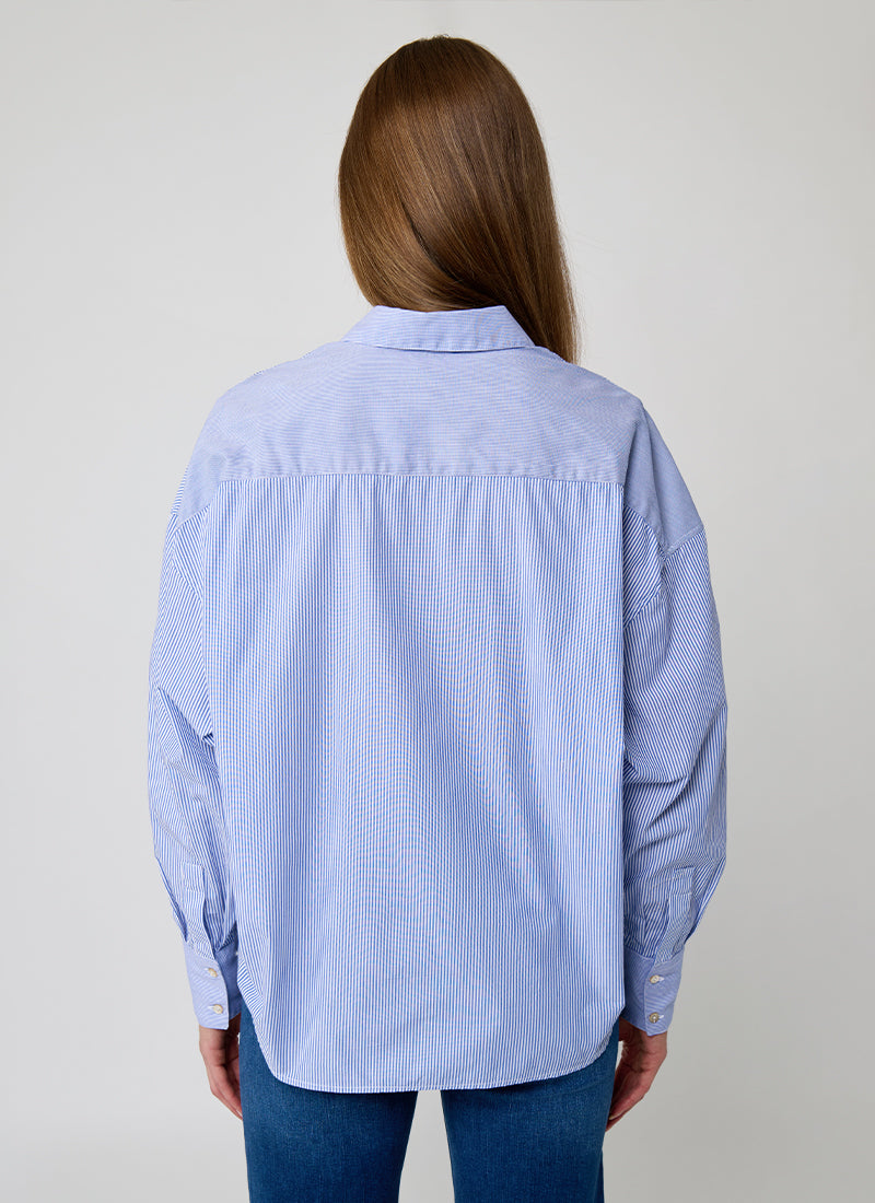 Clare Popeline Stripe Shirt