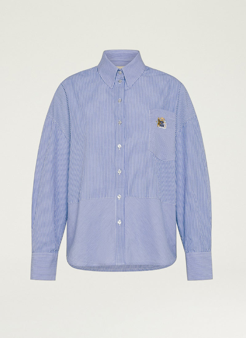 Momoni Clare Popeline Stripe Shirt