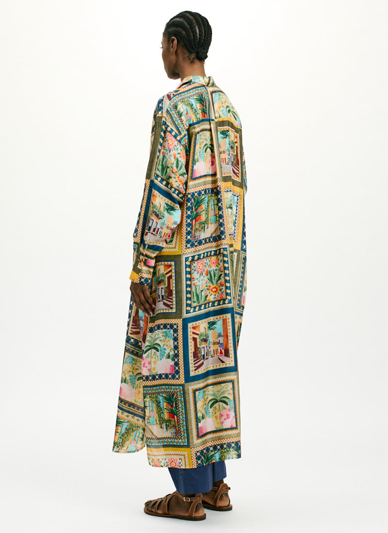 Momoni Jau Printed Longsleeve Dress