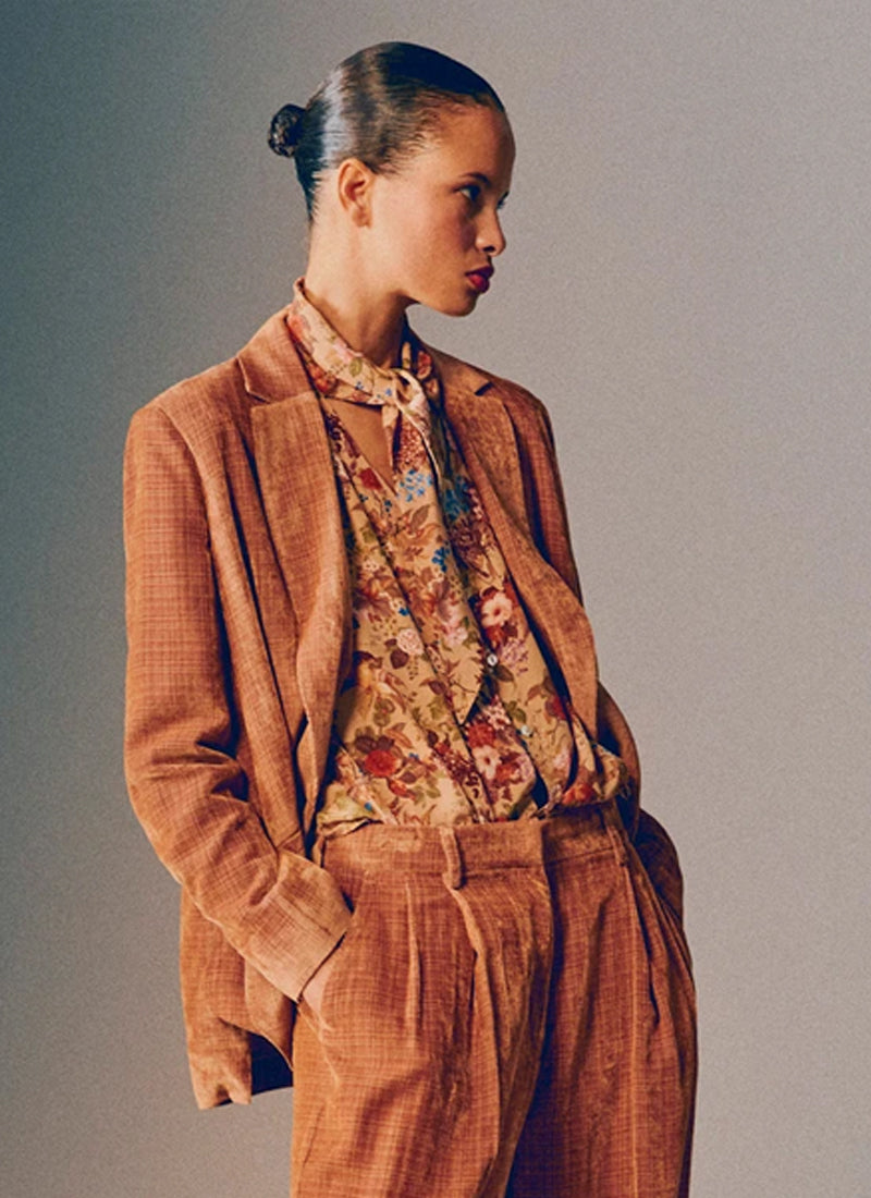 Momoni Mary Crepe Floral Shirt