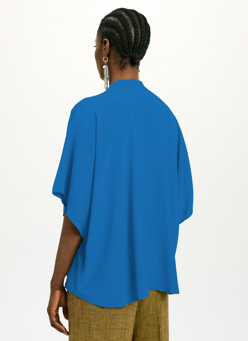Momoni Berenice Ruffle Short Sleeve Blouse