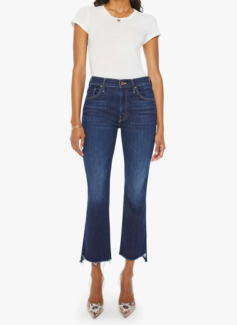 The Insider Crop Step Fray Jeans by MOTHER Andrews