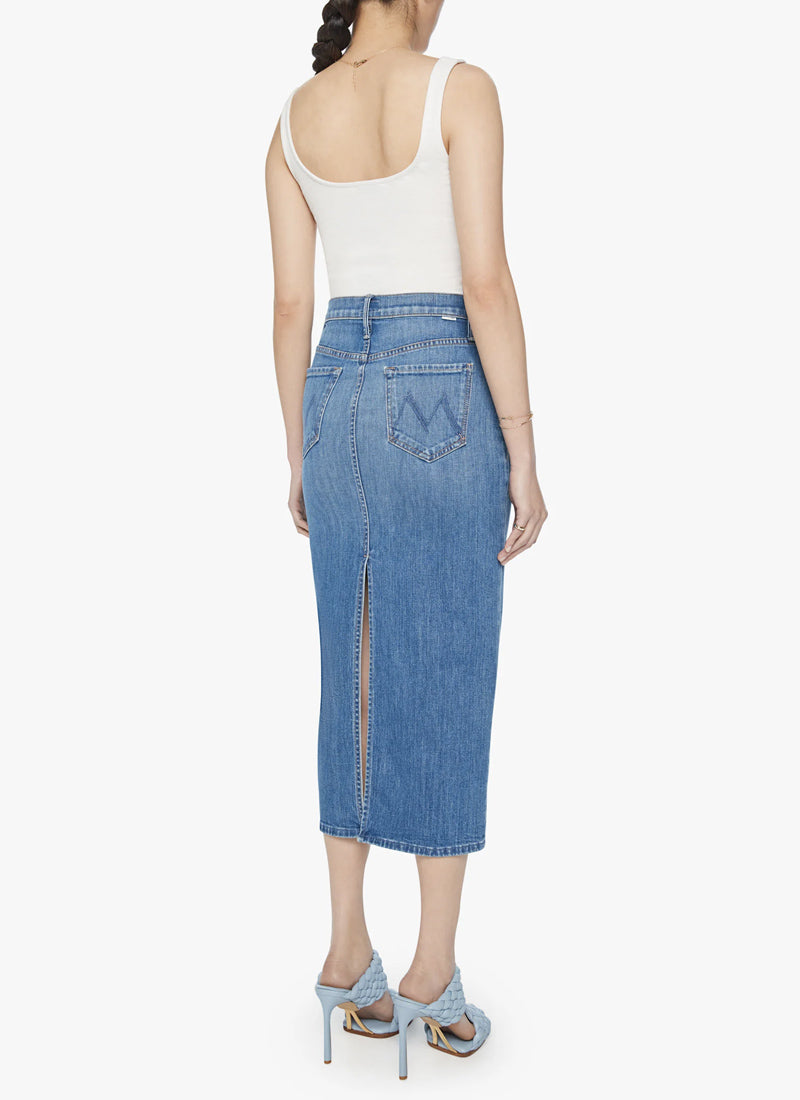 Mother The Pencil Pusher Denim Skirt