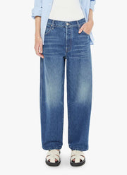 MOTHER The Delinquent Button Ankle Wide Leg Jeans