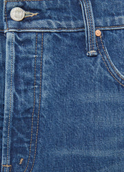 MOTHER The Delinquent Button Ankle Wide Leg Jeans