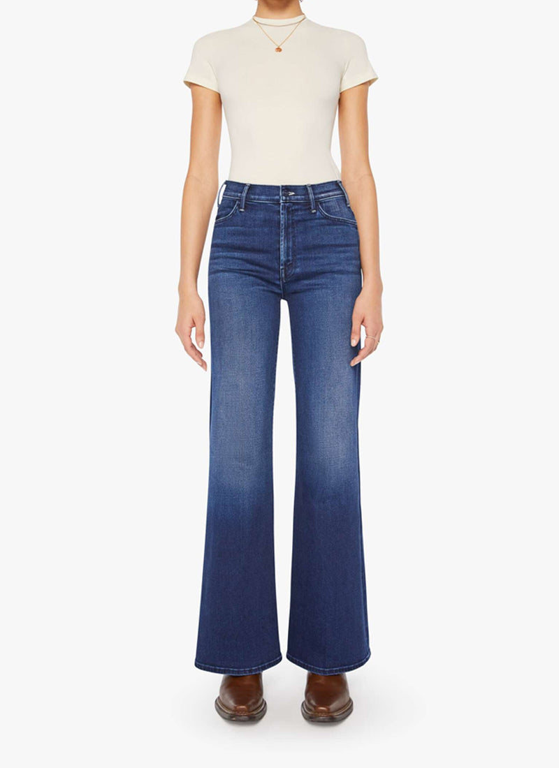 MOTHER The Hustler Roller Sneak Wide Leg Jeans