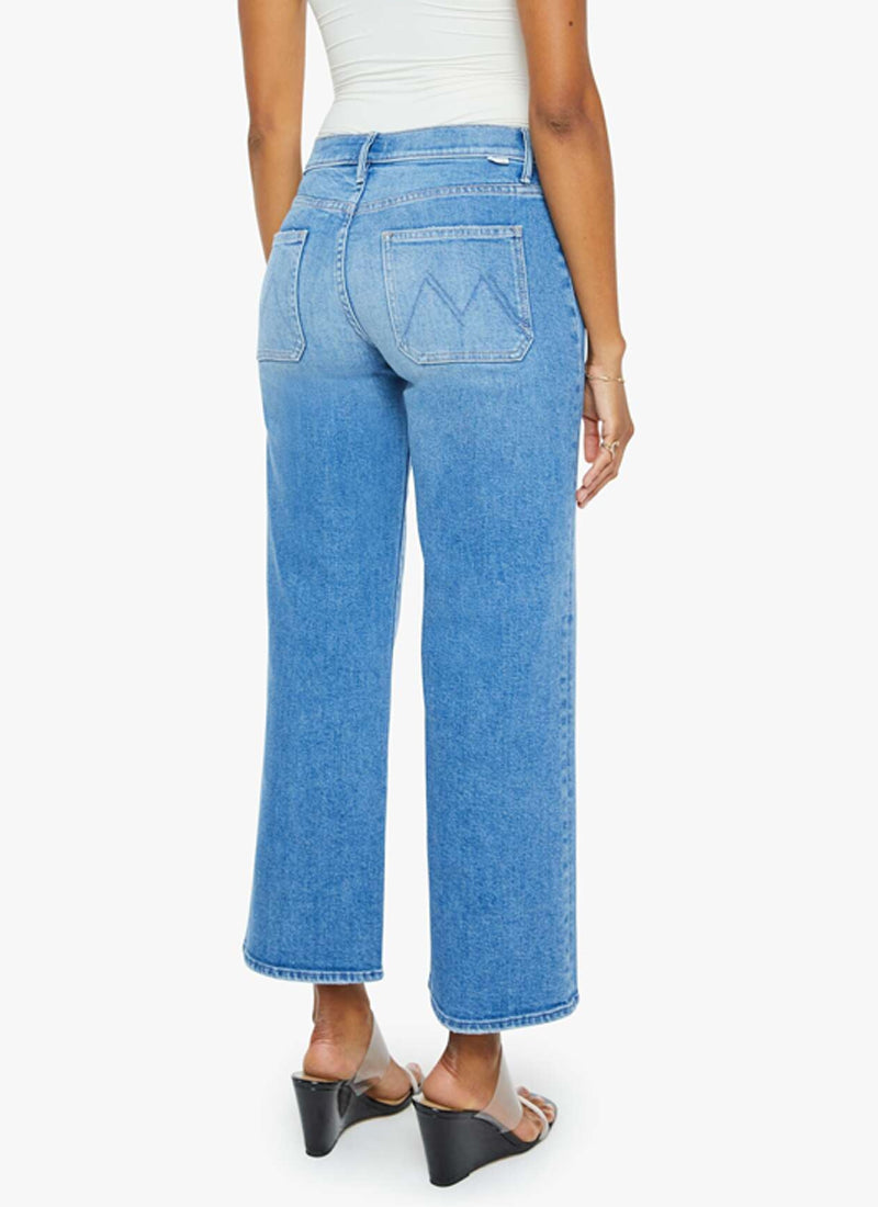 MOTHER The Patch Pocket Mid Rise Wide Leg Jeans