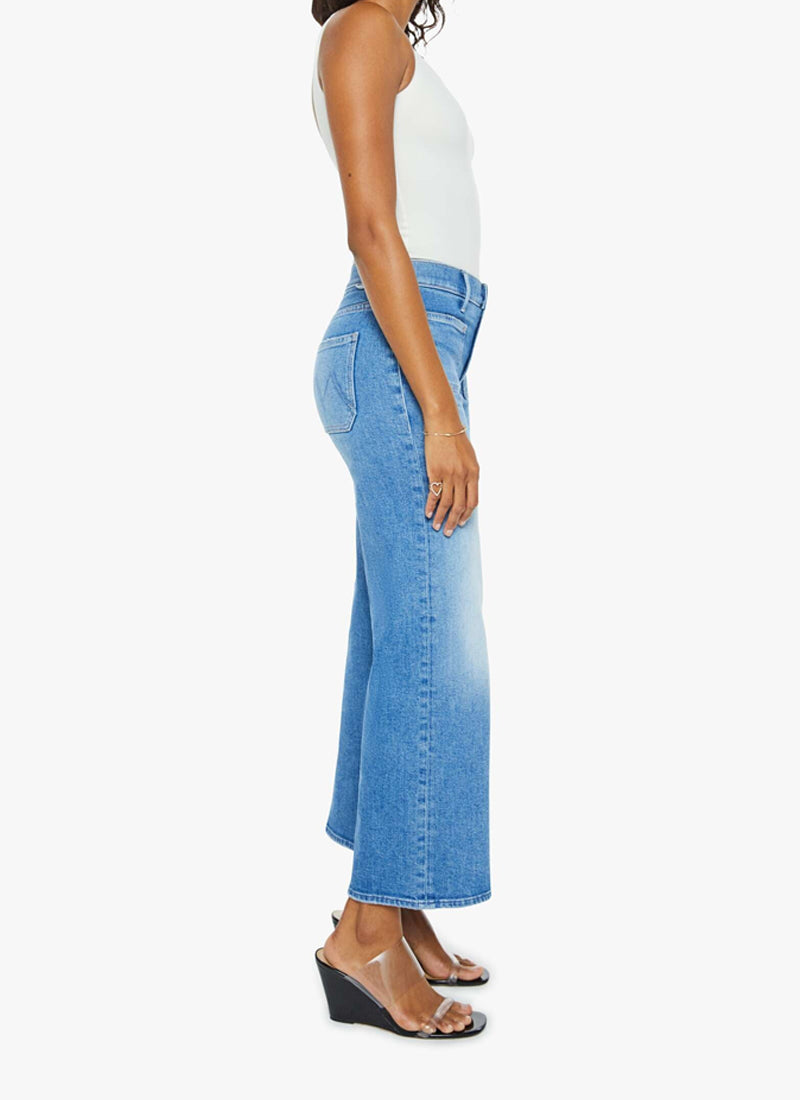 MOTHER The Patch Pocket Mid Rise Wide Leg Jeans