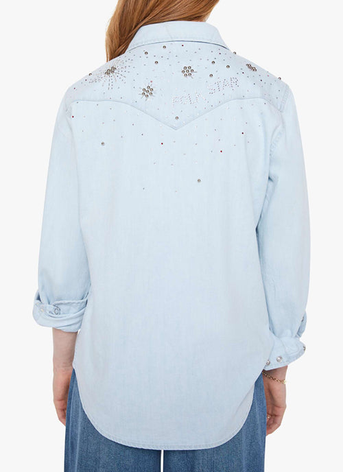 All My Exes Denim Button Up Shirt by Mother at Andrews