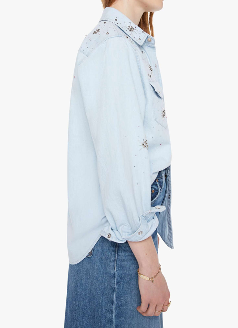 All My Exes Denim Button Up Shirt by Mother at Andrews