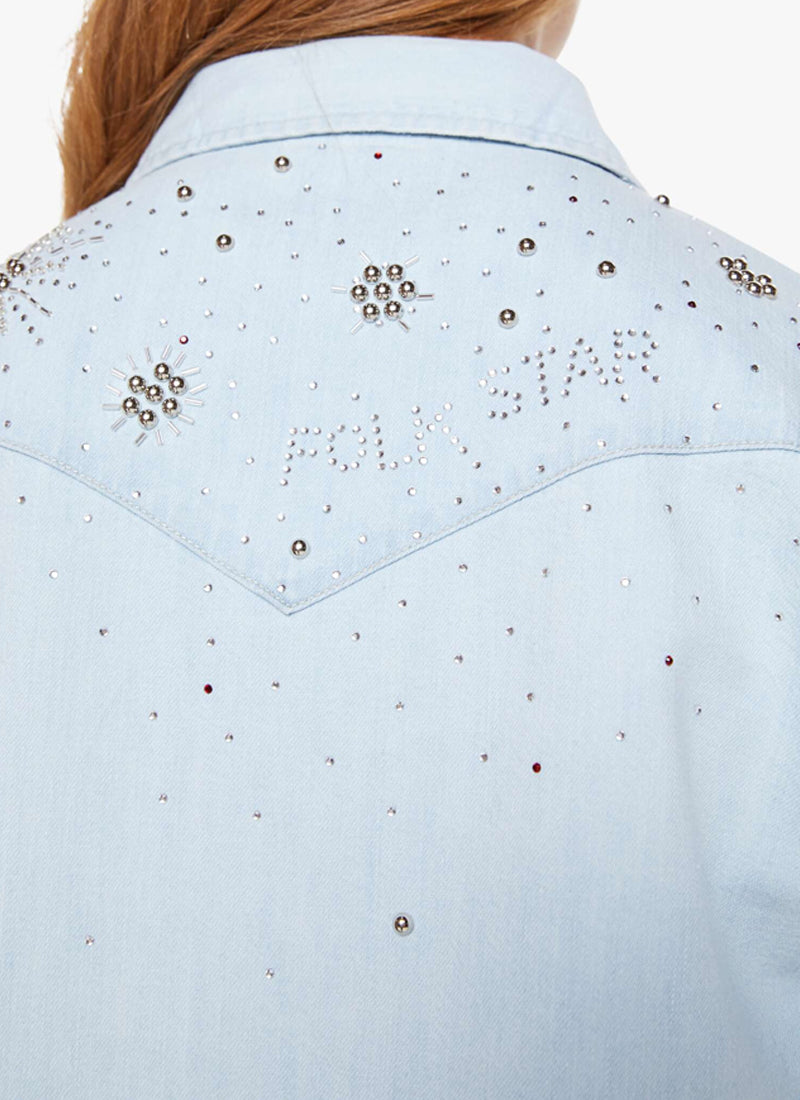 All My Exes Denim Button Up Shirt by Mother at Andrews