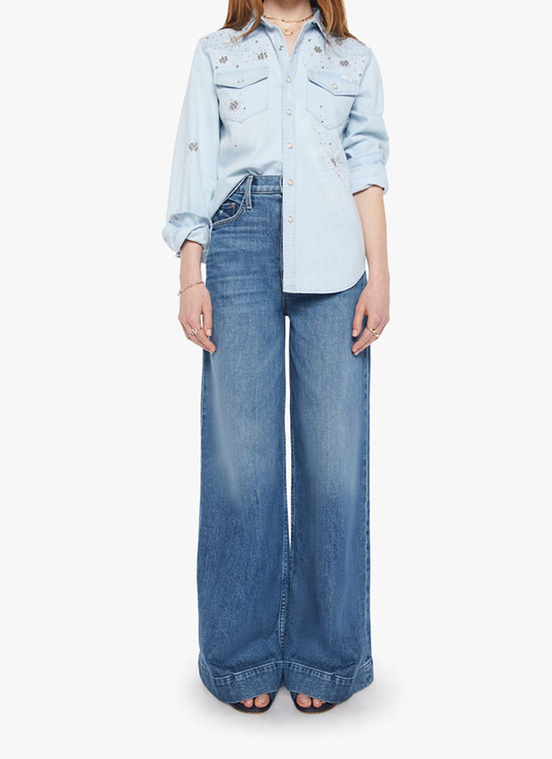 All My Exes Denim Button Up Shirt by Mother at Andrews