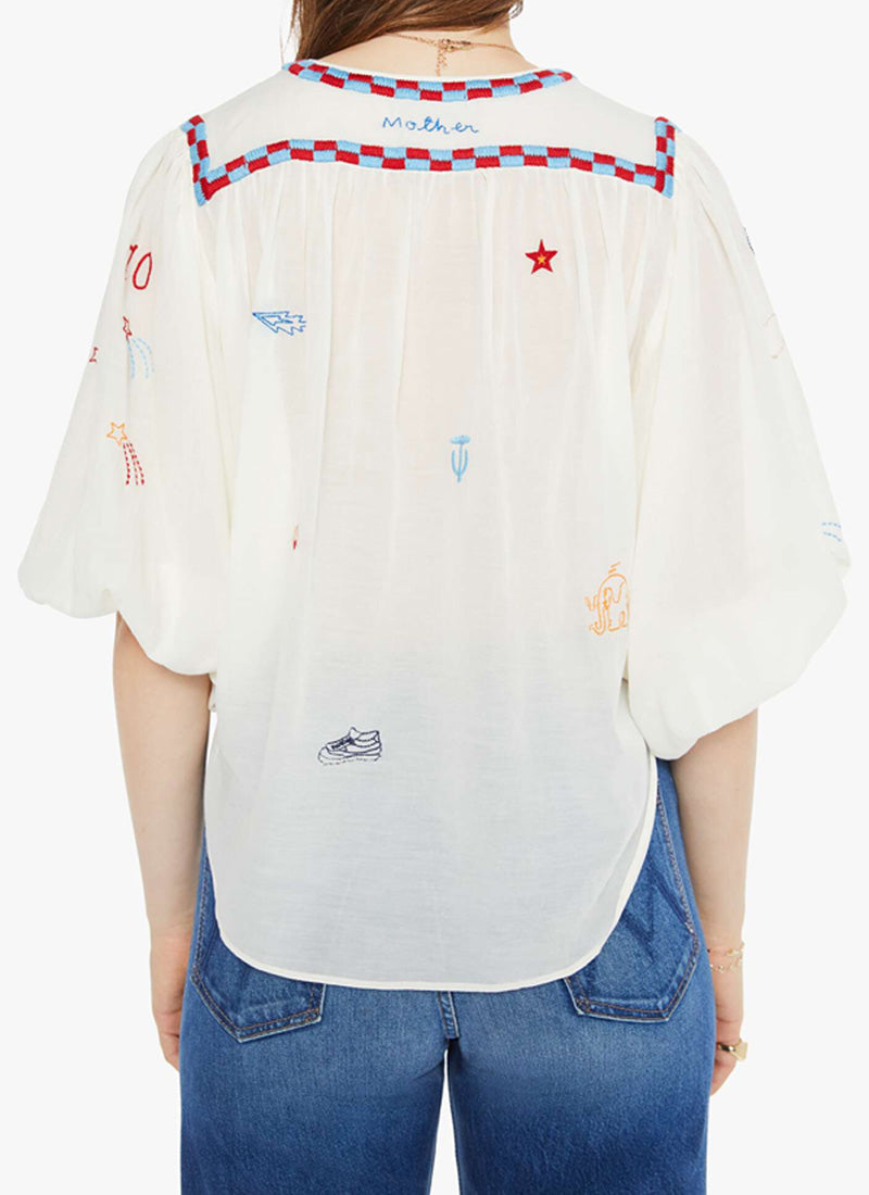 MOTHER The Breeze Yoke Top