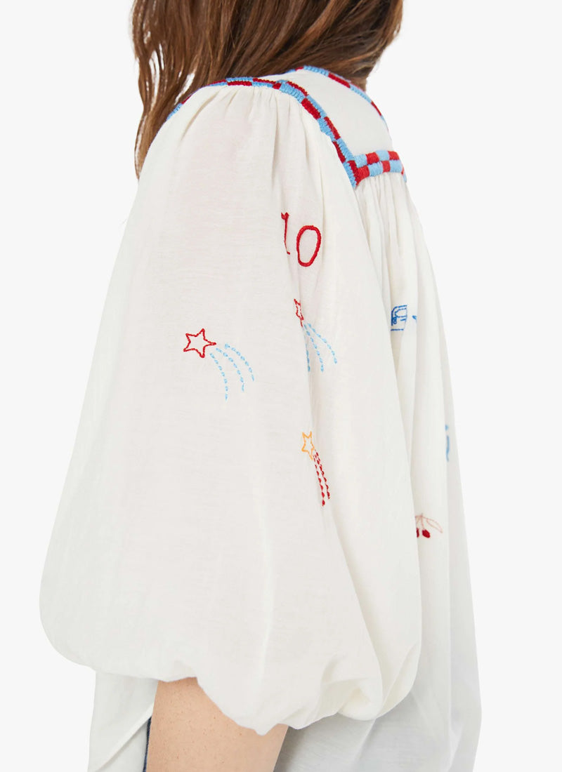 MOTHER The Breeze Yoke Top