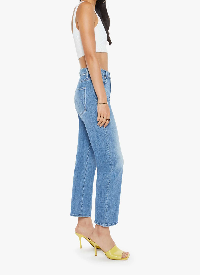 MOTHER The Ditcher Zip Crop Straight Leg Jeans