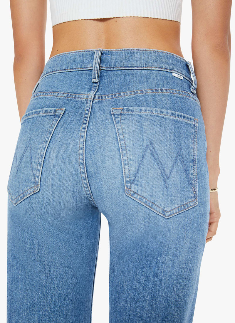 MOTHER The Ditcher Zip Crop Straight Leg Jeans