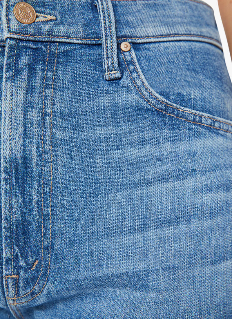 MOTHER The Ditcher Zip Crop Straight Leg Jeans