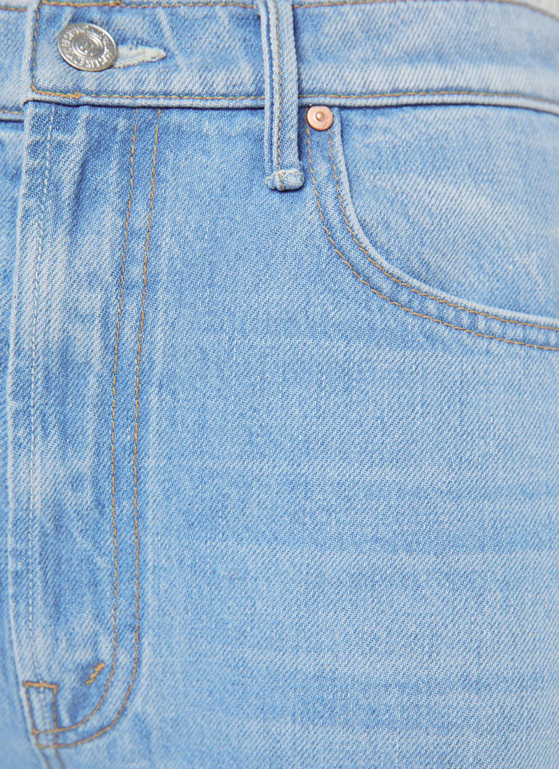 MOTHER The Half Pipe Ankle Cuff Fray Wide Leg Jeans