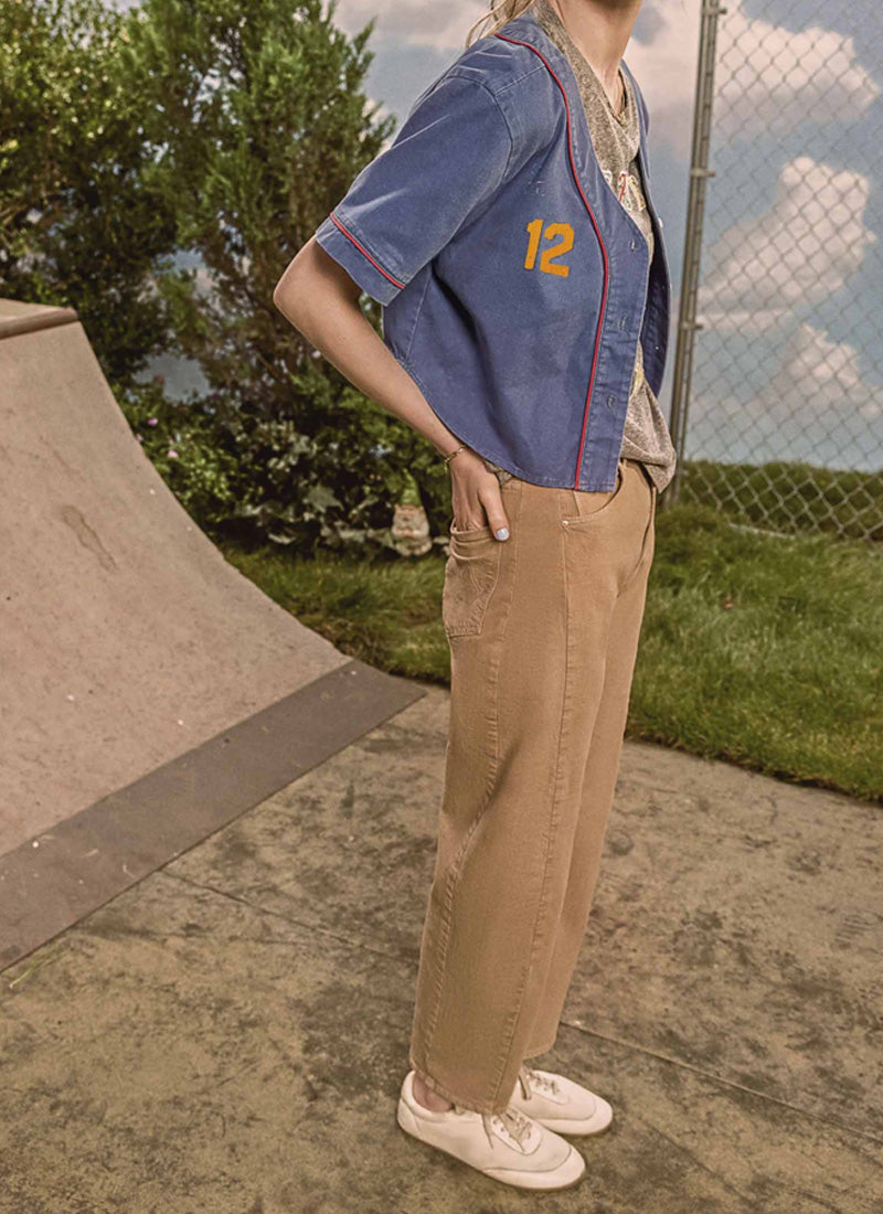 MOTHER The Half-Pipe Flood Wide Leg Jeans