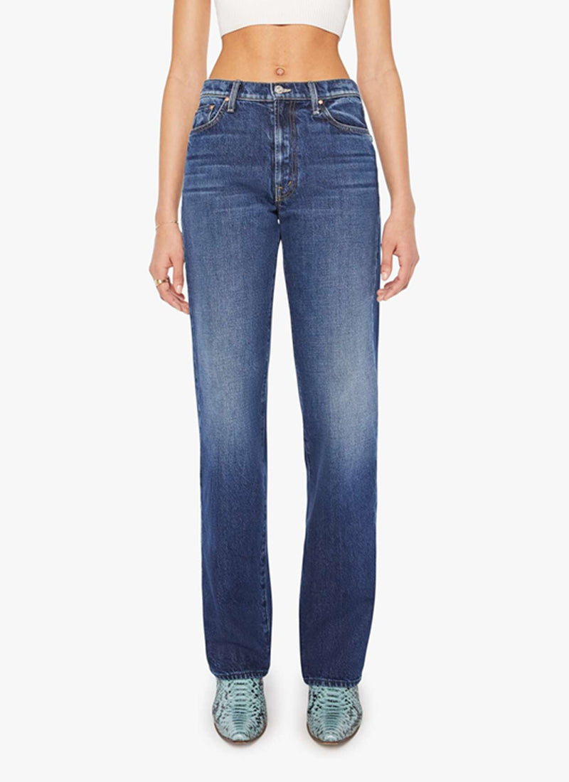 MOTHER The Rambler Zip Heel Straight Leg Jeans