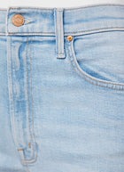 MOTHER The Rambler Zip Slice Hover Fray Straight Leg Jeans