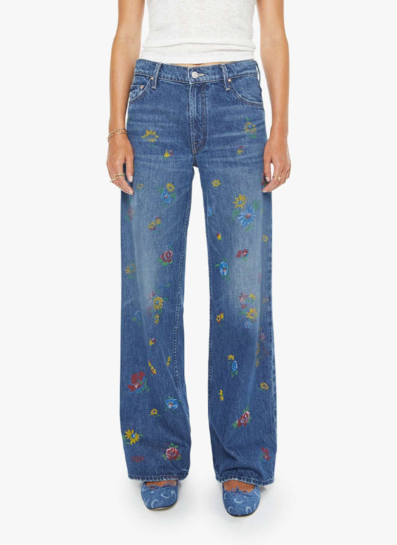 The Rerun Zip Sneak Wide Leg Jeans by MOTHER | Andrews