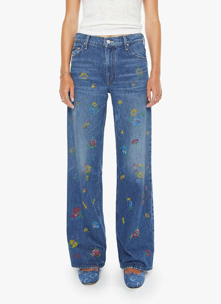 The Rerun Zip Sneak Wide Leg Jeans by MOTHER | Andrews