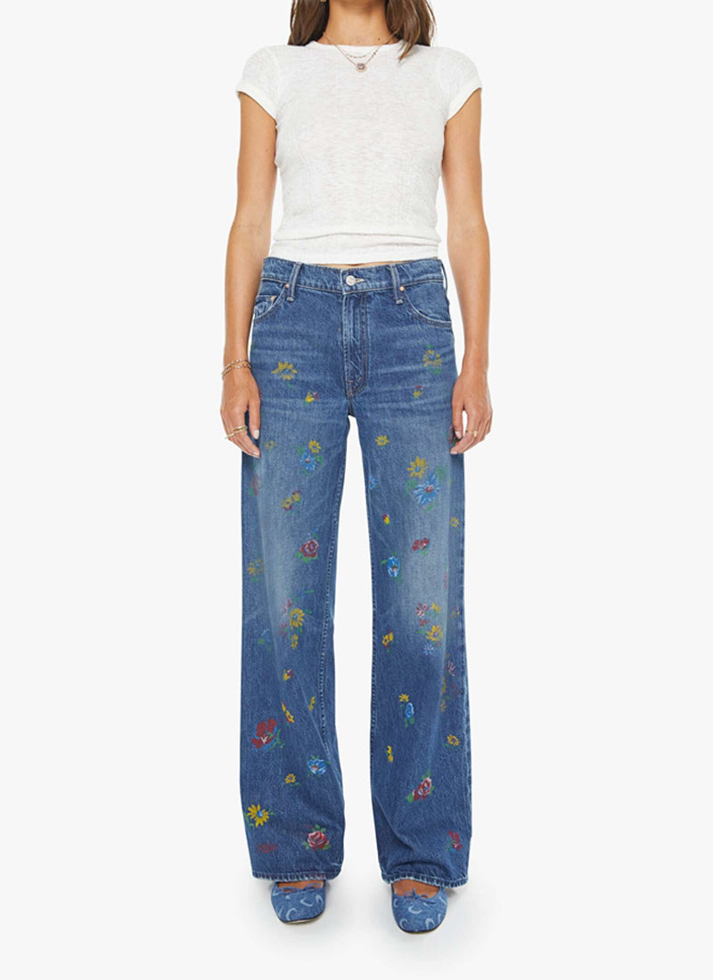 The Rerun Zip Sneak Wide Leg Jeans by MOTHER | Andrews