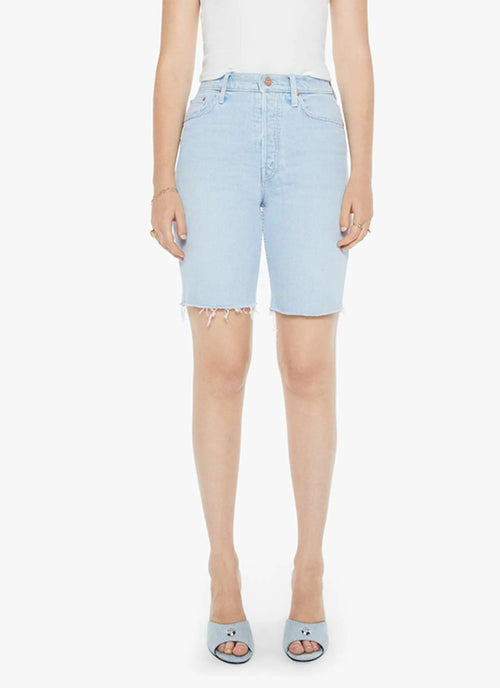 MOTHER High Waisted Rider Bermuda Short Fray