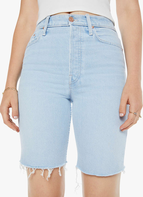 MOTHER High Waisted Rider Bermuda Short Fray