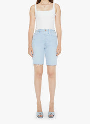 MOTHER High Waisted Rider Bermuda Short Fray